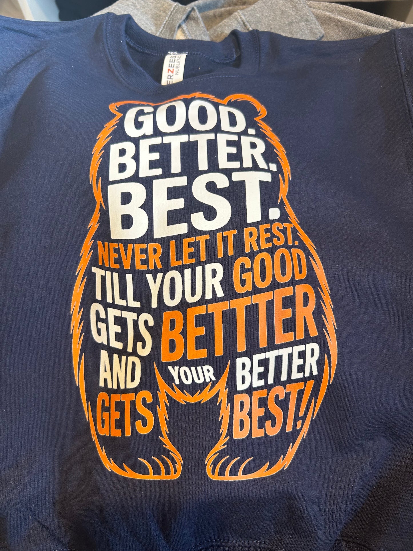 Good, Better, Best in Bear Outline Sweatshirt - YOUTH and TODDLER