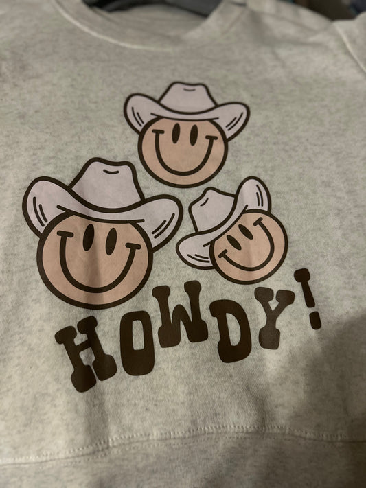 Smiley Howdy - Youth Sweatshirt