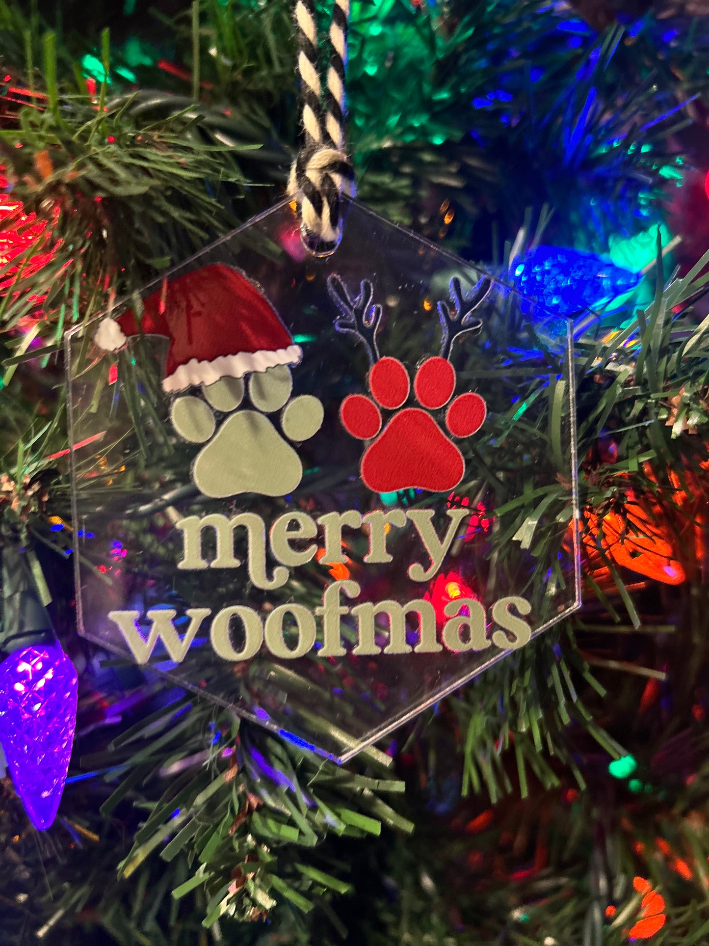 Merry Woofmas Ornament