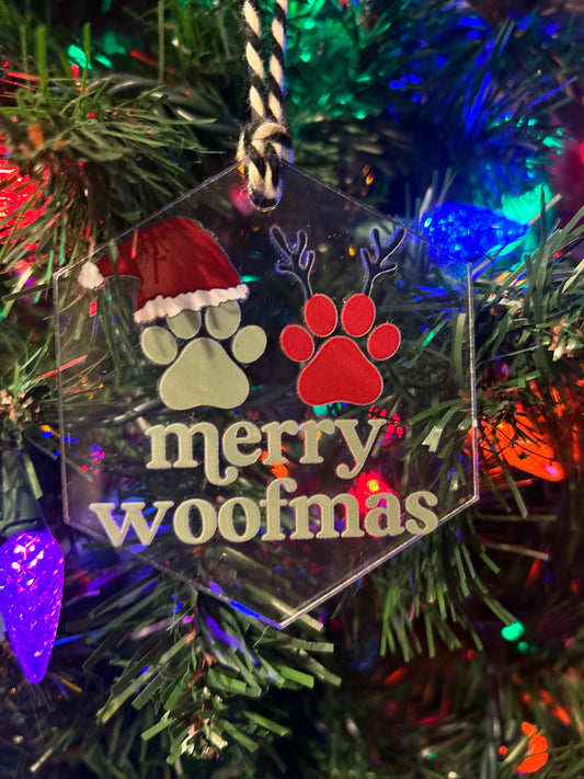Merry Woofmas Ornament