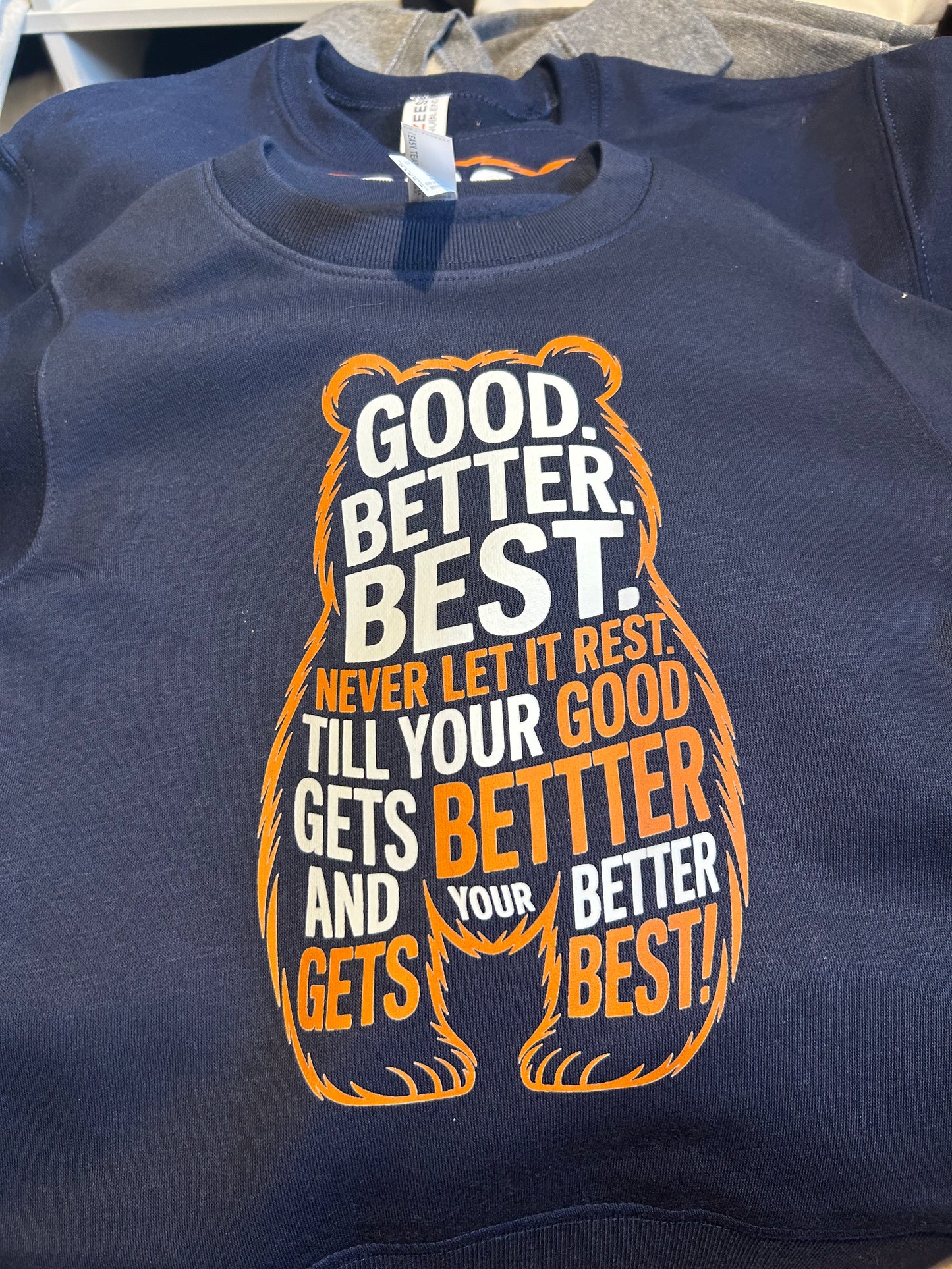 Good, Better, Best in Bear Outline Sweatshirt - YOUTH and TODDLER