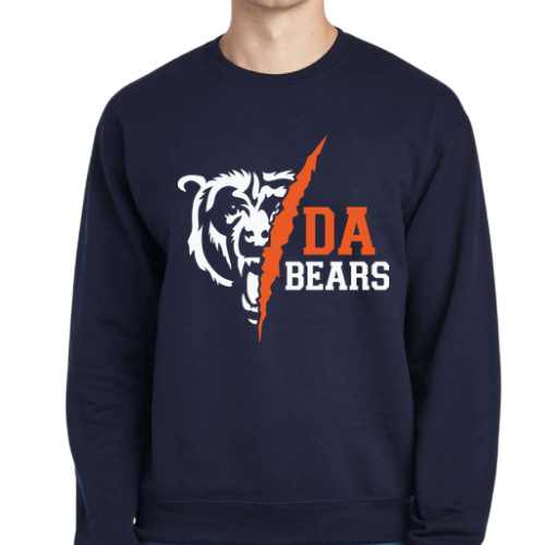 Da Bears 1/2 Head Crewneck Sweater