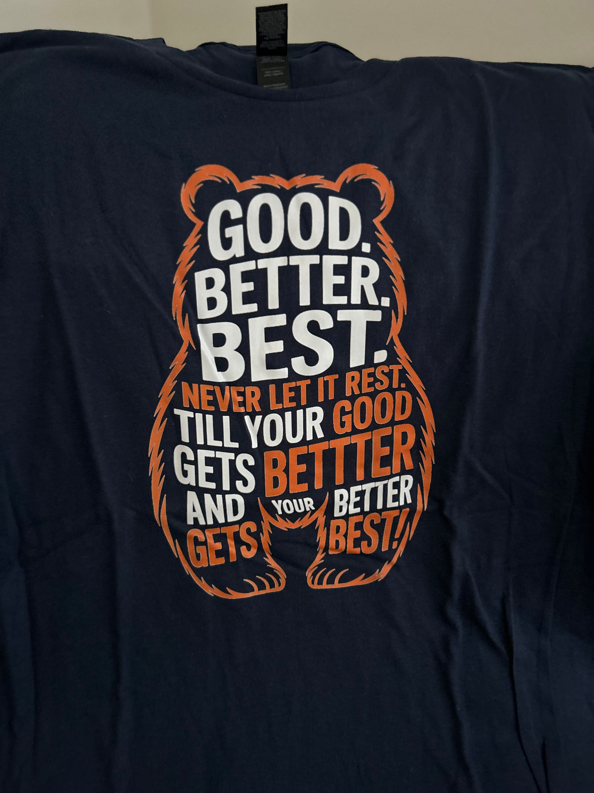 Good Better Best in Bear Outline - Adult