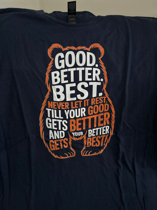Good Better Best in Bear Outline - Adult