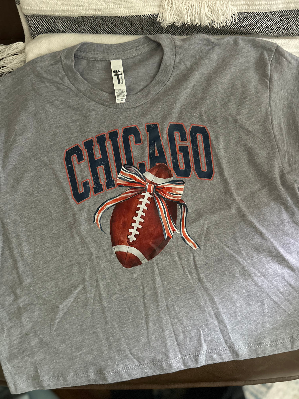 Ladies CROP Football with Bow